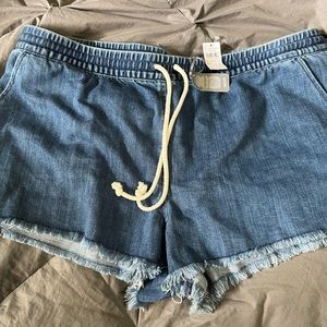 Xl aerie blue jean shorts
